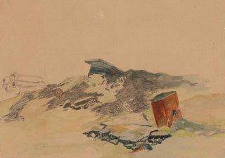 Petrus van der Velden - Study of a landscape.webp