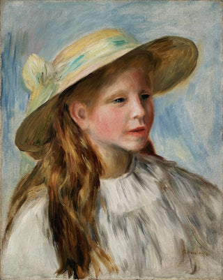 PierreAuguste Renoir - Little Girl With A Hat Jeune Fille Au Chapeau.webp