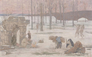 Pierre Puvis de Chavannes - LHiver esquisse pour lHtel de Ville de Paris.webp