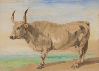 Piotr Michaowski - Study of Hungarian breed ox.webp