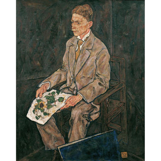 Portrait du Dr. Franz Martin Haberditzl d'Egon Schiele | Reproduction Tableau Décoration murale affiche copie