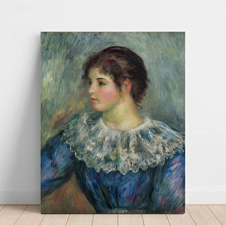 Portrait en Buste de Jeune Fille - Pierre-Auguste Renoir | Reproduction Tableau Décoration murale affiche copie