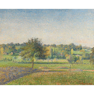 Prairie à Éragny - Camille Pissarro | Reproduction Tableau Décoration murale affiche copie