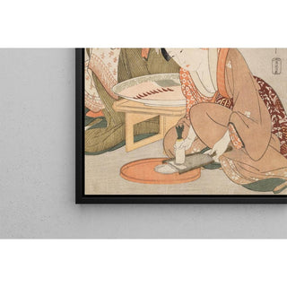 Préparation de poisson cru - Kitagawa Utamaro | Reproduction Tableau Décoration murale affiche copie