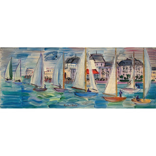 Régates à Deauville 1934 - Raoul Dufy | Reproduction Tableau Décoration murale affiche copie