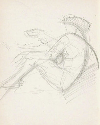 Reijer Stolk - Zittende naakte vrouw met een hoed.webp