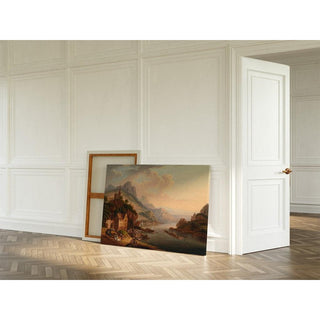 Rheinlandschaft - Christian Georg Schütz the Elder | Reproduction Tableau Décoration murale affiche copie