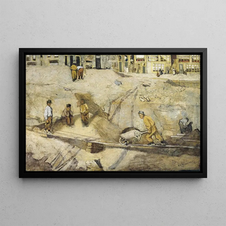 Richard Nicolas Roland Holst - Building Site in Amsterdam.webp