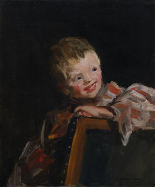 Robert Henri - Cory Cori Looking Over the Back of a Chair.webp