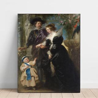 Rubens, sa femme Helena Fourment et leur fils Frans - Peter Paul Rubens | Reproduction Tableau Décoration murale affiche copie