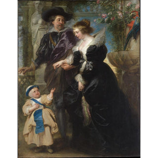 Rubens, sa femme Helena Fourment et leur fils Frans - Peter Paul Rubens | Reproduction Tableau Décoration murale affiche copie