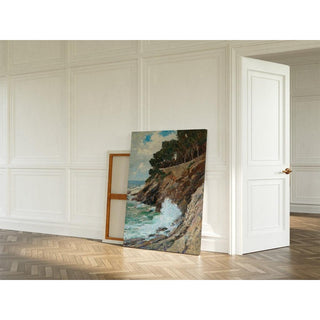 Scène sur la côte de Nervi - Alfred Zoff | Reproduction Tableau Décoration murale affiche copie