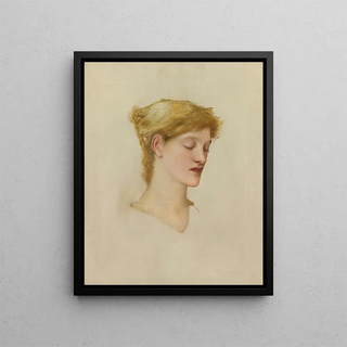 Sir Edward Coley BurneJones - Head Of A Woman.webp