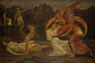 Sir Edward Coley BurneJones - Psyche receiving the Casket from Proserpine.webp