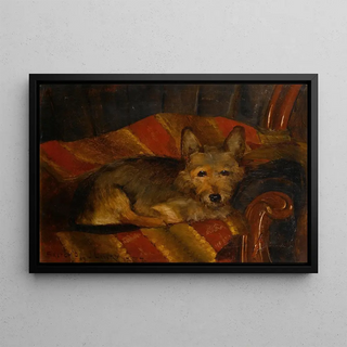 Sir John Lavery - Dog on a chair.webp