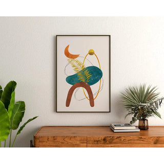 Tableau Décoratif Bohème - Éclipse Botanique | Reproduction Tableau Décoration murale affiche copie