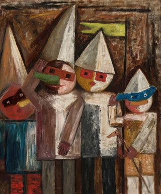 Tadeusz Makowski - Carnival of children with a flag.webp
