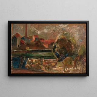 Tadeusz Makowski - Landscape with a factory chimney.webp