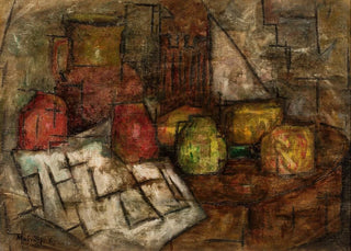 Tadeusz Makowski - Martwa natura z dzbanem i owocami.webp