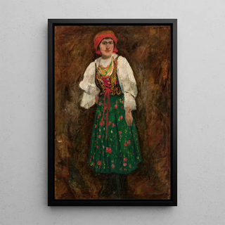 Tadeusz Makowski - Woman in a Krakw folk costume.webp
