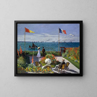 Terrasse à Sainte-Adresse de Claude Monet | Reproduction Tableau Décoration murale affiche copie