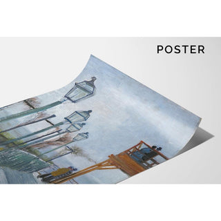 Terrasse et belvédère au Moulin de Blute-Fin, Montmartre - Vincent van Gogh | Reproduction Tableau Décoration murale affiche copie