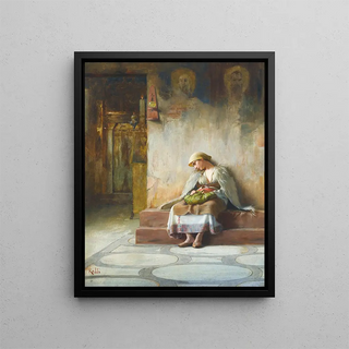 Theodoros Ralli - Young Girl Sleeping In A Church.webp