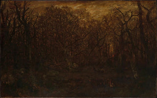 Thodore Rousseau - The Forest in Winter at Sunset.webp