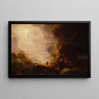 Thomas Cole - The Pilgrim of the Cross at the End of His Journey study for series The Cross and the World.webp