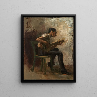 Thomas Eakins - Study for The Dancing Lesson The Banjo Player.webp