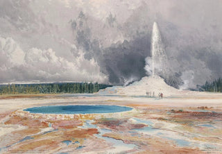 Thomas Moran - The Castle Geyser Upper Geyser Basin Yellowstone National Park.webp