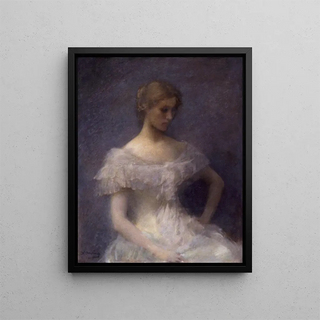 Thomas Wilmer Dewing - Young Girl Seated.webp