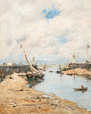 Trouville, le lougre échoué – Eugène Boudin