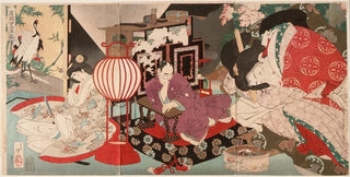 Tsukioka Yoshitoshi - A Woman Saving the Nation A Chronicle of Great Peace.webp