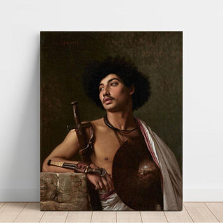 Un guerrier Bischari - Jean-Léon Gérôme | Reproduction Tableau Décoration murale affiche copie