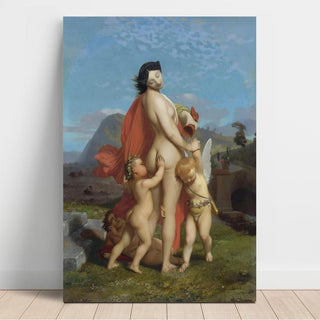 Une jeune nymphe taquinée par des putti - Jean-Léon Gérôme | Reproduction Tableau Décoration murale affiche copie