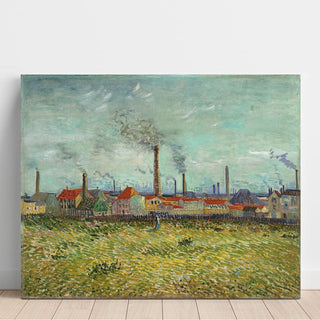 Usines à Clichy - Vincent van Gogh | Reproduction Tableau Décoration murale affiche copie