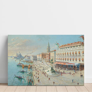 Venise, vue à vol d’oiseau avec Santa Maria della Salute au loin - Antonietta Brandeis | Reproduction Tableau Décoration murale affiche copie
