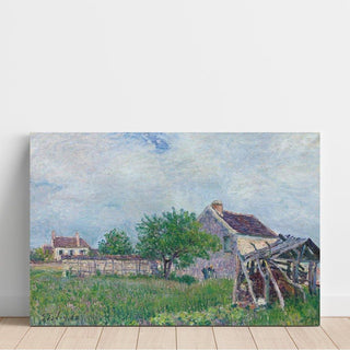 Vieille Chaumière aux Sablons - Alfred Sisley | Reproduction Tableau Décoration murale affiche copie
