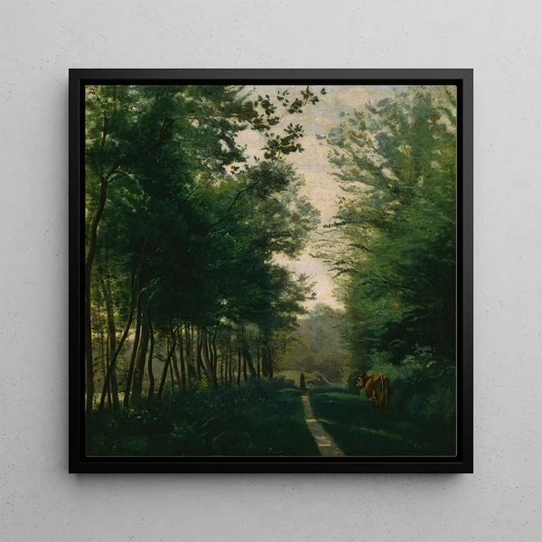 Ville d'Avray - Jean-Baptiste-Camille Corot — cuadro enmarcado en la pared