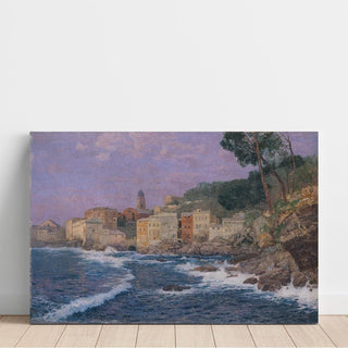 Ville sur la Riviera - Alfred Zoff | Reproduction Tableau Décoration murale affiche copie
