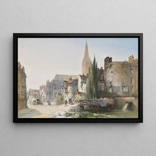 Vue de Saint-Pierre, Caen 1865 — William Callow