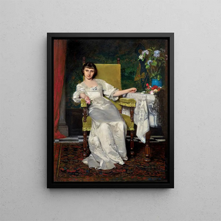 Wadysaw Czachrski - A lady with rose.webp