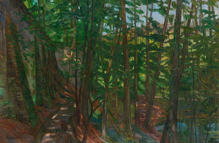 Wilhelm Trbner - Stift Neuburg Parkmauer mit Forellenteich II.webp