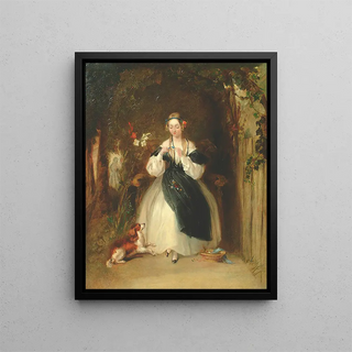 William Powell Frith - A Young Woman Plaiting Her Hair.webp