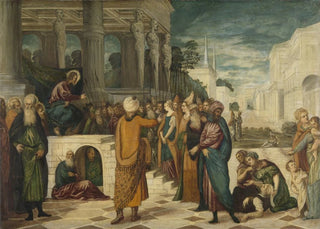 Workshop of Jacopo Tintoretto - Christ with the Adulterous Woman.webp