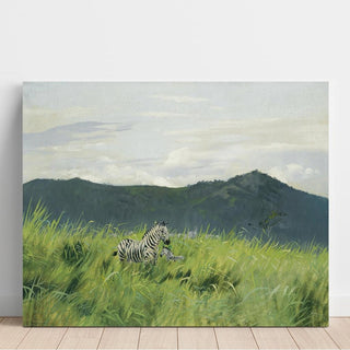 Zèbre dans la steppe - Wilhelm Kuhnert | Reproduction Tableau Décoration murale affiche copie