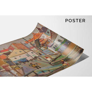 porteur d'eau à Krzemieniec - Sasza Blonder | Reproduction Tableau Décoration murale affiche copie