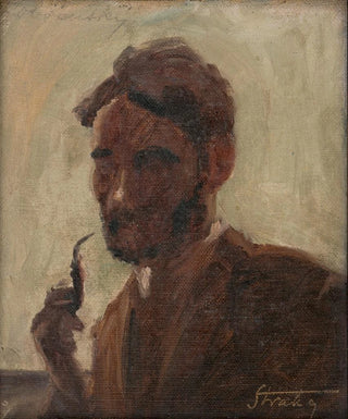 tefan Straka - Study of a Man with a Pipe.webp
