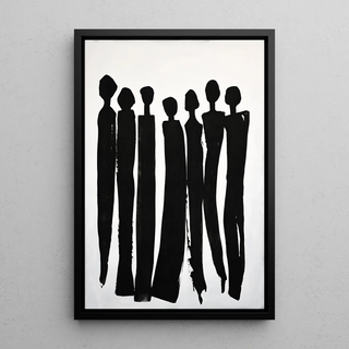 Tableau décoratif - Silhouettes Unies